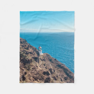 Cobertor De Velo farol na falésia oceano azul Havaí