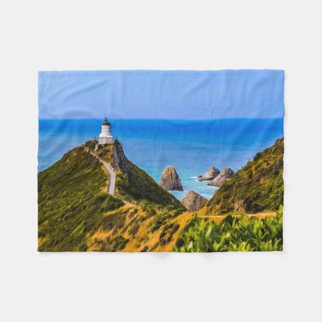 Cobertor De Velo Farol Nugget Point, Nova Zelândia (Frente (Horizontal))