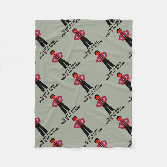 Cobertor De Velo Fart é humano (Frente)