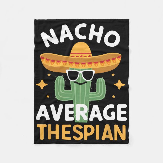 Cobertor De Velo Farto Nacho Ator Medíocre Cinco De Mayo Mexicano (Frente)