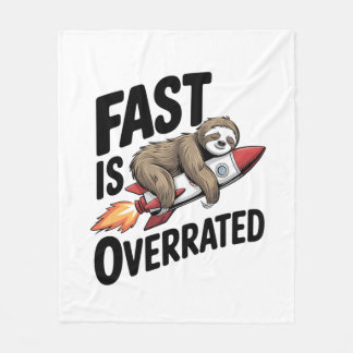 Cobertor De Velo Fast is Overrated Sloth Rocket