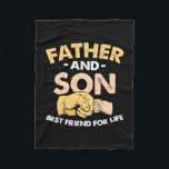 Cobertor De Velo Father's Day Father And Son Best Friends For Life<br><div class="desc">Father's Day Father And Son Best Friends For Life Gift. Perfect gift for your dad,  mom,  papa,  men,  women,  friend and family members on Thanksgiving Day,  Christmas Day,  Mothers Day,  Fathers Day,  4th of July,  1776 Independent day,  Veterans Day,  Halloween Day,  Patrick's Day</div>