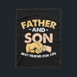Cobertor De Velo Father's Day Father And Son Best Friends For Life<br><div class="desc">Father's Day Father And Son Best Friends For Life Gift. Perfect gift for your dad,  mom,  papa,  men,  women,  friend and family members on Thanksgiving Day,  Christmas Day,  Mothers Day,  Fathers Day,  4th of July,  1776 Independent day,  Veterans Day,  Halloween Day,  Patrick's Day</div>