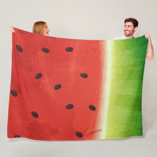 Cobertor De Velo Fatia gigante de melancia em aquarela fofa engraça