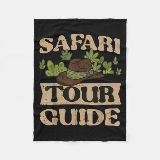 Cobertor De Velo Fato de Guia de Tour Safari Selva Zoológico Vida S