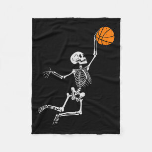 Cobertor De Velo Fato de Halloween de Basquetebol Esqueleto Homem M