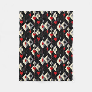 Cobertor De Velo Fatos de jogar cartas no pôquer.