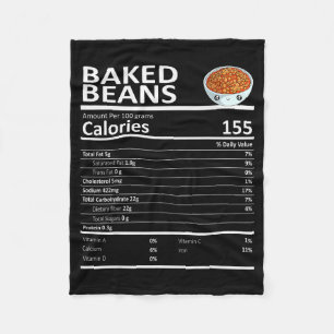 Cobertor De Velo Fatos Nutricionais de Feijão Cozido Dia de Ação de