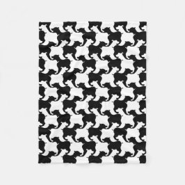 Cobertor De Velo Faux pied-de-poule com moda de cães Blanket 2