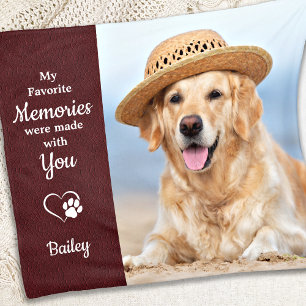 Cobertor De Velo Favorite Memories Dog Lover Pet Loss Pet Memorial