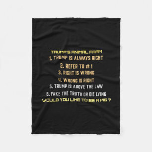 Cobertor De Velo Fazenda Animal de Trump