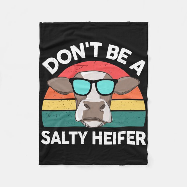 Cobertor De Velo Fazenda - Não Seja Uma Mulher Salgada Homens Crian (Frente)