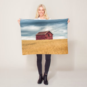 Cobertor De Velo Fazendas   Antigo Barn Vermelho