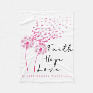 Cobertor De Velo Fé de Fé de Esperança de Amor com Cebola Rosa