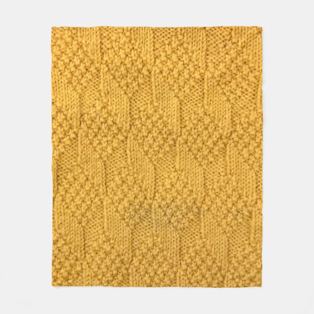 Cobertor De Velo Fechamento do padrão de tricô. (Frente)