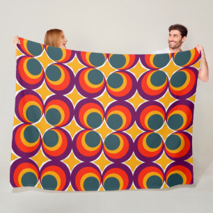 Cobertor De Velo Fechos de Retro Fleece Blanket