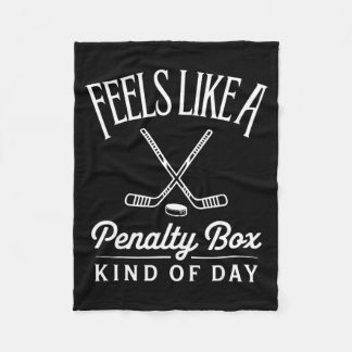 Cobertor De Velo Feels Like A Penalty Box Kind Of Day Funny Hockey 