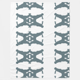 Cobertor De Velo Feldenkrais Blanket - Padrão Rolante Em Cinzas