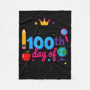 Cobertor De Velo Feliz 100º Dia De Escola 100 Dias Mais Inteligente