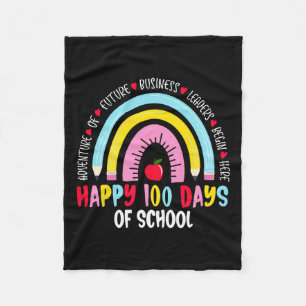 Cobertor De Velo Feliz 100 Dias De Escola 100º Dia Da Escola