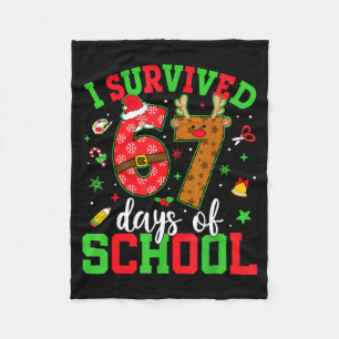 Cobertor De Velo Feliz 67º Dia De Escola Engraçado Natal 67 Meme S