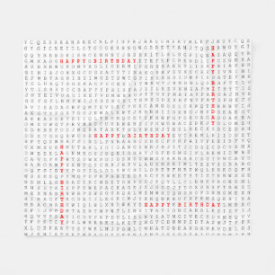 Cobertor De Velo Feliz Aniversário, Quebra-cabeça de Pesquisa de Pa