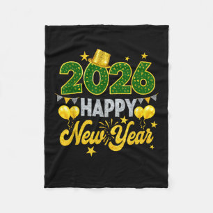 Cobertor De Velo Feliz ano novo 2026 da Família Correspondente