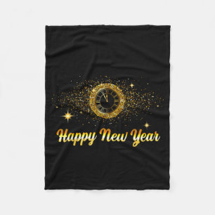 Cobertor De Velo Feliz Ano Novo 2026 Fogos de Artifício Alegria Con