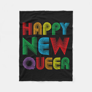 Cobertor De Velo Feliz Ano Novo Queer Gay Lgbt Divertido Anos Lgbt