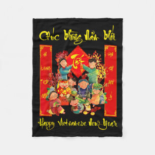 Cobertor De Velo Feliz Ano Novo Vietnamita Chuc Mung Nam
