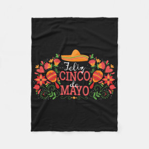 Cobertor De Velo Feliz Cinco De Mayo Com Mães De Violão Cactus Somb