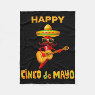 Cobertor De Velo Feliz Cinco De Mayo Para A Figurança De Fiesta Mex