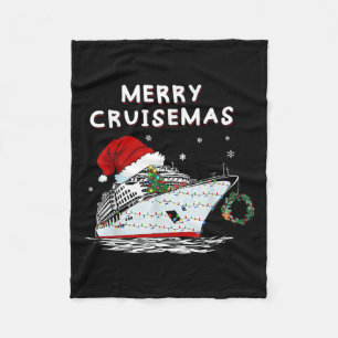 Cobertor De Velo Feliz Cruisemas Cruzeiro Barco Papai Noel Chapéu N