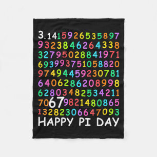 Cobertor De Velo Feliz dia 3.14 amante da matemática professores de
