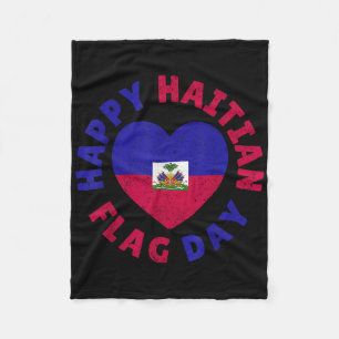 Cobertor De Velo Feliz Dia da Bandeira Haitiana Camisa da Bandeira