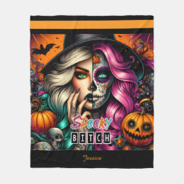 Cobertor De Velo Feliz Dia das Bruxas de Góticos