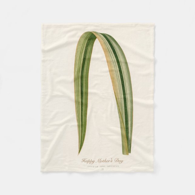 Cobertor De Velo Feliz Dia das Mães - Mãe Botânica (Frente)