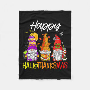 Cobertor De Velo Feliz Dia de Ação de Graças dos Gnomos de Hallotha