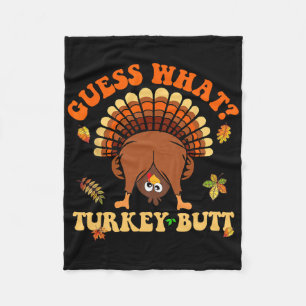 Cobertor De Velo Feliz Dia de Ação de Graças Funny Thanksgiving Tur