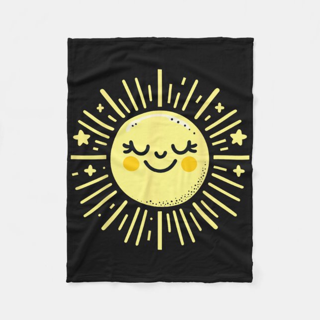 Cobertor De Velo Feliz Dia de Férias de Verão (Frente)