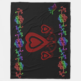 COBERTOR DE VELO FELIZ DIA DE VALENTINA