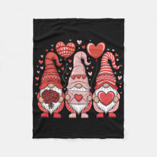Cobertor De Velo Feliz Dia dos Namorados Gnomos Coração Fofo Amor V