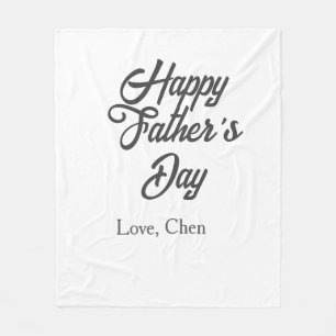 Cobertor De Velo Feliz dia dos pais nome cinza amor melhor papai de