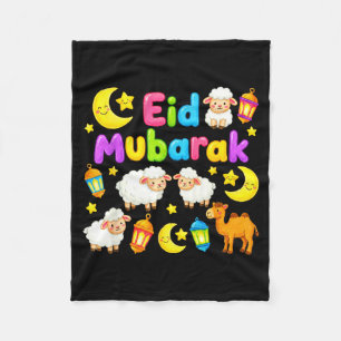 Cobertor De Velo Feliz eid mubarak para crianças muçulmanas eid al