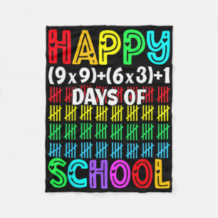 Cobertor De Velo Feliz Equação Matemática da Escola de 100 Dias 100