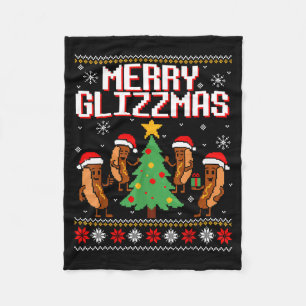 Cobertor De Velo Feliz Glizzmas Divertido Feliz Natal Cachorros Que