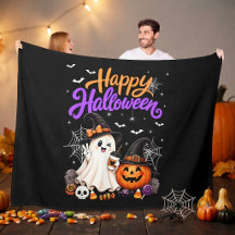 Feliz Halloween Fantasma Fofo Abóbora Assustador