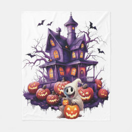 Cobertor De Velo Feliz Halloween Ghoul