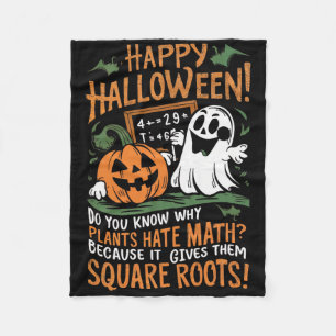 Cobertor De Velo Feliz Halloween - Professor de Matemática, Cientis