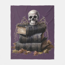 Feliz Halloween Skull e Livros